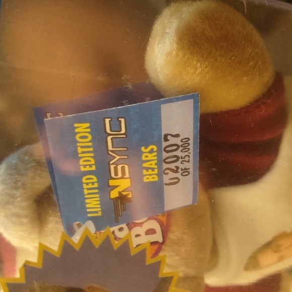 NEW SEALED LIMITED EDITION NSYNC LANCE BASS NO STINGS ATTACHED BEAR NUMBER 2007 - Picture 8 of 11